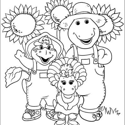 Ourcoloringpage Barney 11