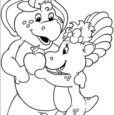 Ourcoloringpage Barney 19