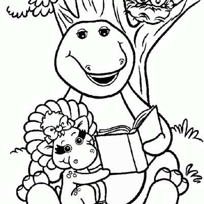 Ourcoloringpage Barney 1