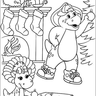 Ourcoloringpage Barney 22