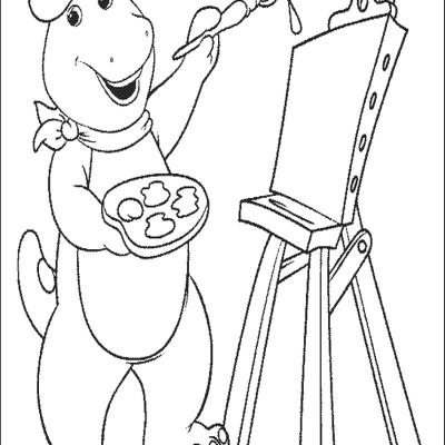 Ourcoloringpage Barney 28
