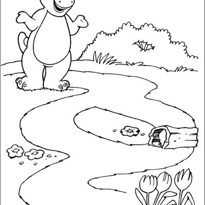 Ourcoloringpage Barney 34