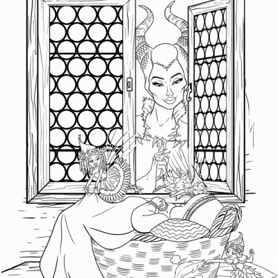 Ourcoloringpage Maleficent 7