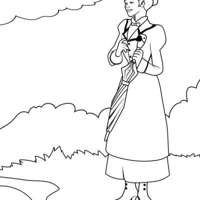 Ourcoloringpage Mary Poppins 8
