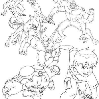 Ourcoloringpage Ben 10 16