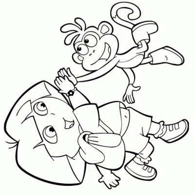 Ourcoloringpage Dora The Explorer 17