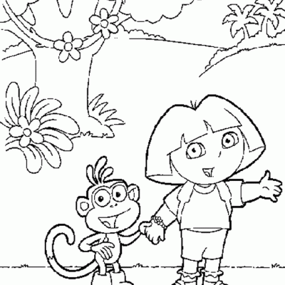 Ourcoloringpage Dora The Explorer 23