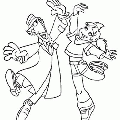 Ourcoloringpage Inspector Gudget 8