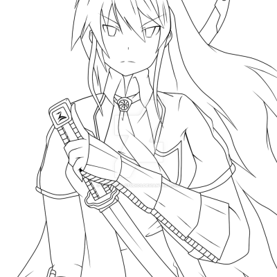 Ourcoloringpage Akame Ga Kill 8