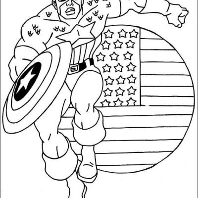 Ourcoloringpage Capitain America 3
