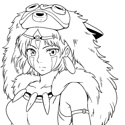 Ourcoloringpage Mononoke4