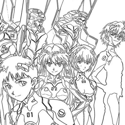Ourcoloringpage Neon Genesis Evangelion11