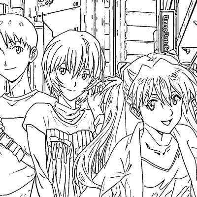Ourcoloringpage Neon Genesis Evangelion15
