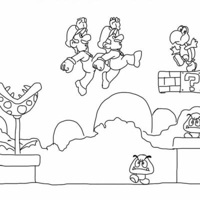 Ourcoloringpage Super Mario Bros 14