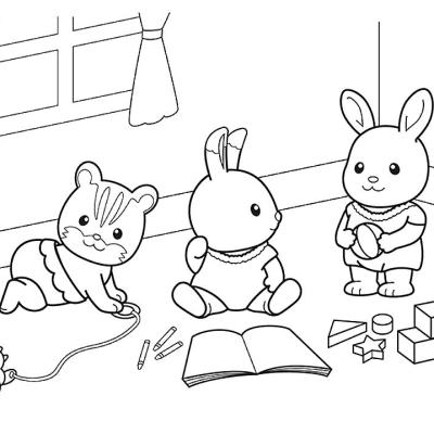 Ourcoloringpage Sylvanian Families 38