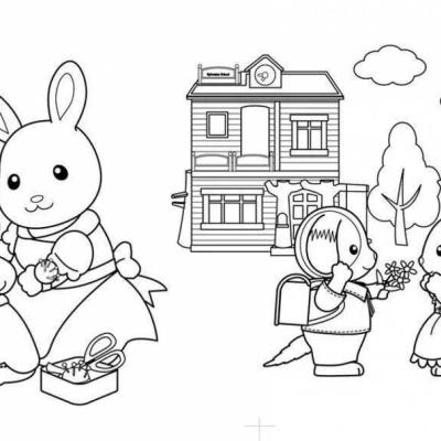 Ourcoloringpage Sylvanian Families 46