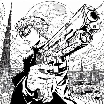 Ourcoloringpage Trigun 27