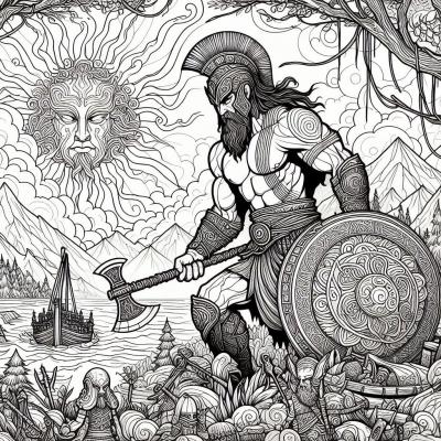 Ourcoloringpage God Of War 14