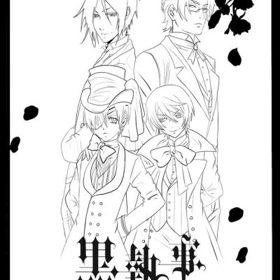 Ourcoloringpage Black Butler 9