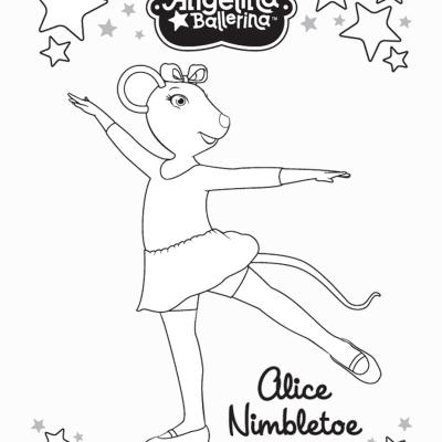 Ourcoloringpage Angelina Ballerina 1