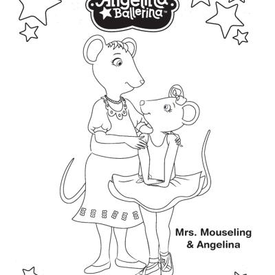 Ourcoloringpage Angelina Ballerina 9