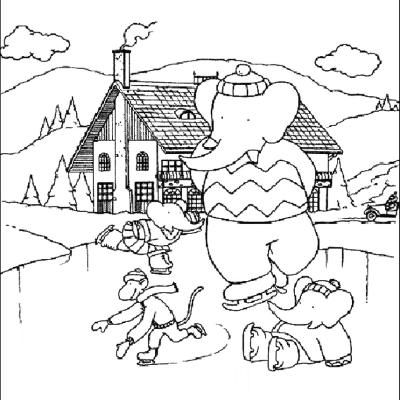 Ourcoloringpage Babar 20