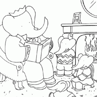 Ourcoloringpage Babar 5