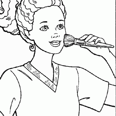 Ourcoloringpage Barbi 20