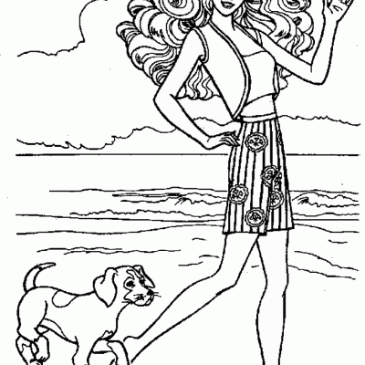 Ourcoloringpage Barbi 23