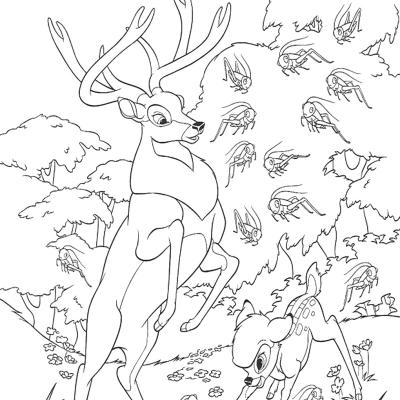 Ourcoloringpage Bambi 20
